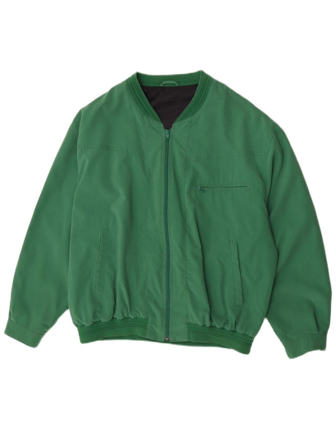 Męska kurtka bomberka Vintage UK 42 XL Zielony poliester