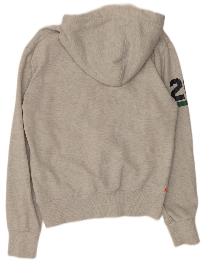 Damski sweter oversize Superdry z grafiką, UK 10, mały, szary, bawełniany