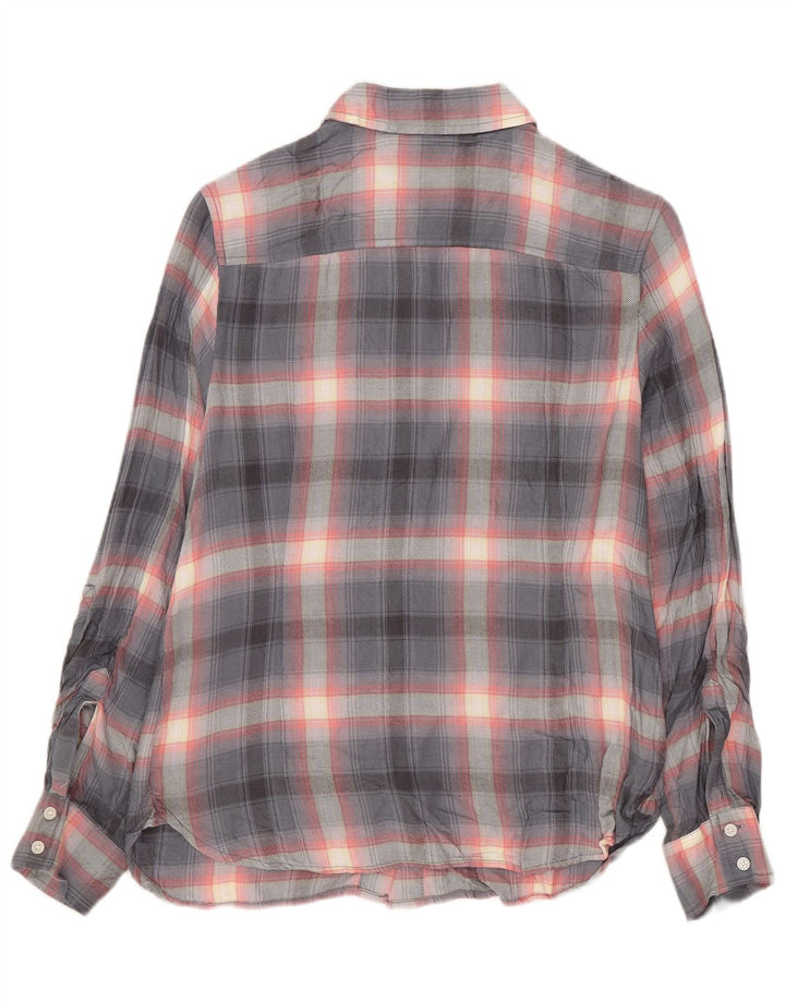 Koszula damska Tommy Hilfiger UK 10 Small, szara, wiskozowa krata