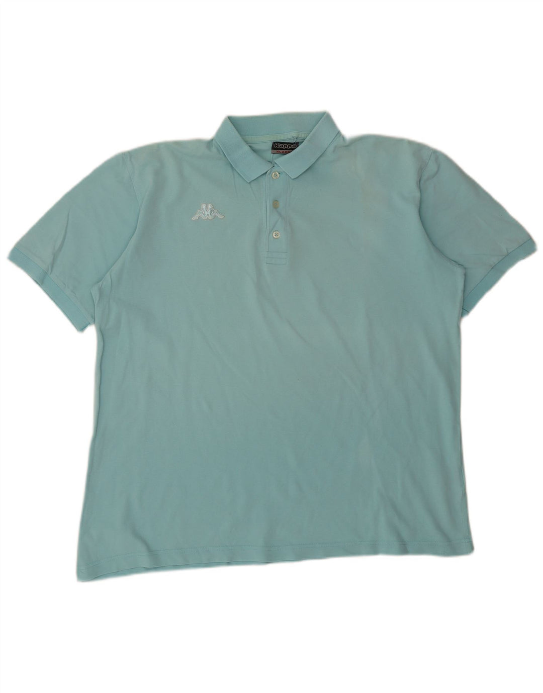 Męska koszulka polo Kappa XL, turkusowa bawełna