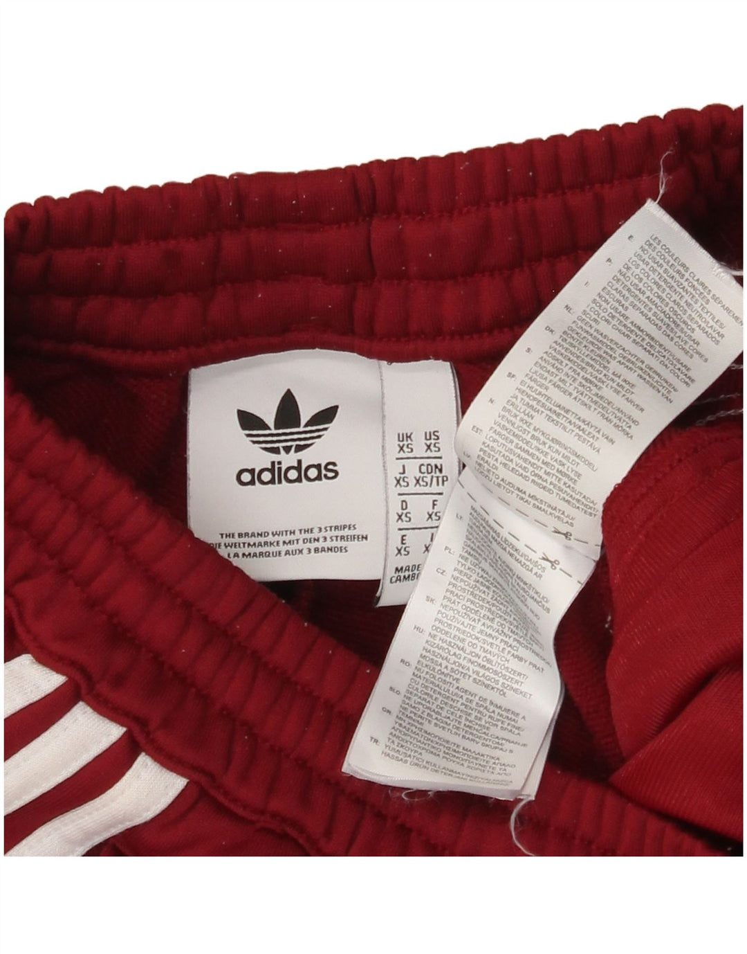 Męskie spodnie dresowe ADIDAS Joggers XS Burgundowy poliester