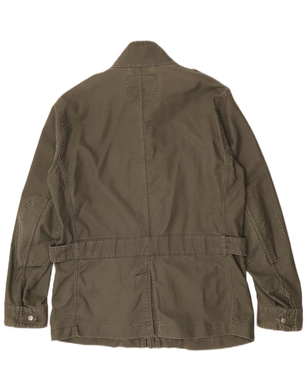 Męska kurtka wojskowa Woolrich UK 40, duża, bawełniana khaki