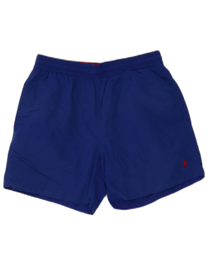 Męskie spodenki kąpielowe Polo Ralph Lauren, średni niebieski nylon