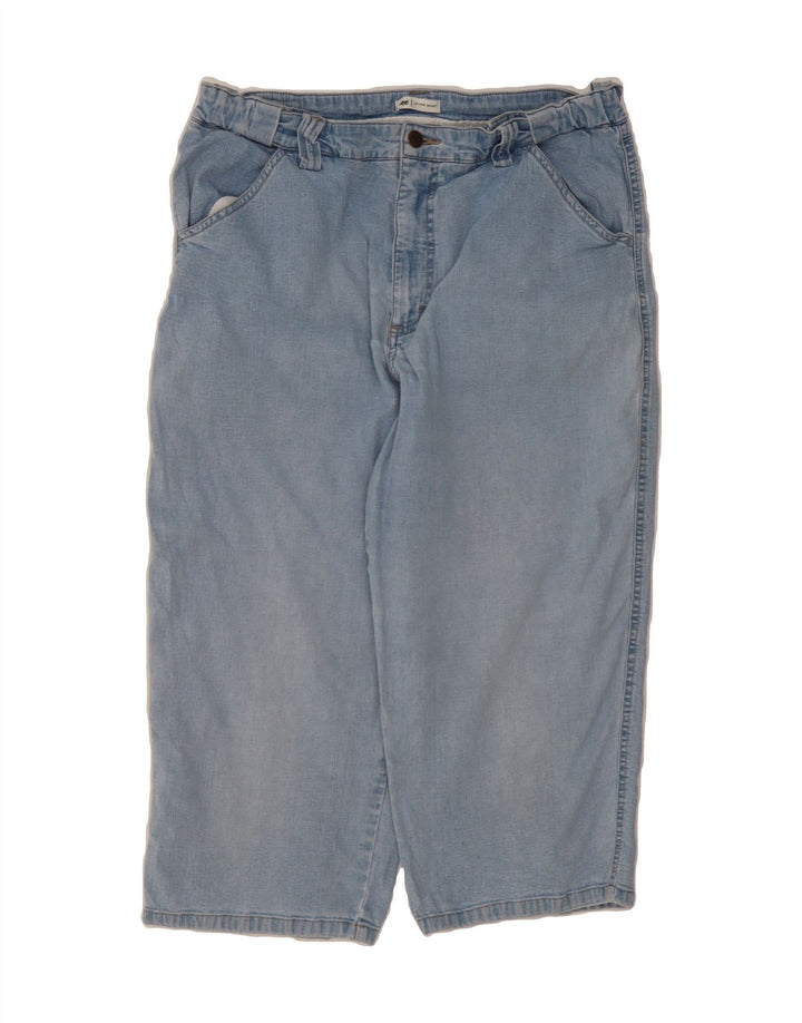 LEE Womens High Rise Capri Jeans W34 L20 Blue Vintage Lee and Second-Hand Lee from Messina Hembry 