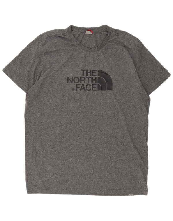 Męski T-shirt z grafiką The North Face, rozmiar XL, szary, bawełniany