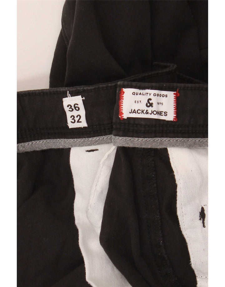 Męskie spodnie typu chino Jack & Jones W36 L32 czarne