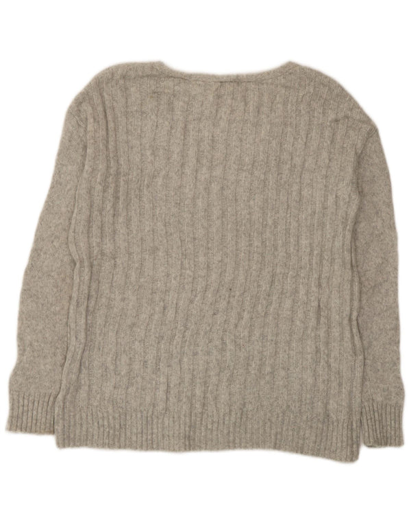 Damski sweter oversize Gap z dekoltem w kształcie litery V, UK 6 XS, szary