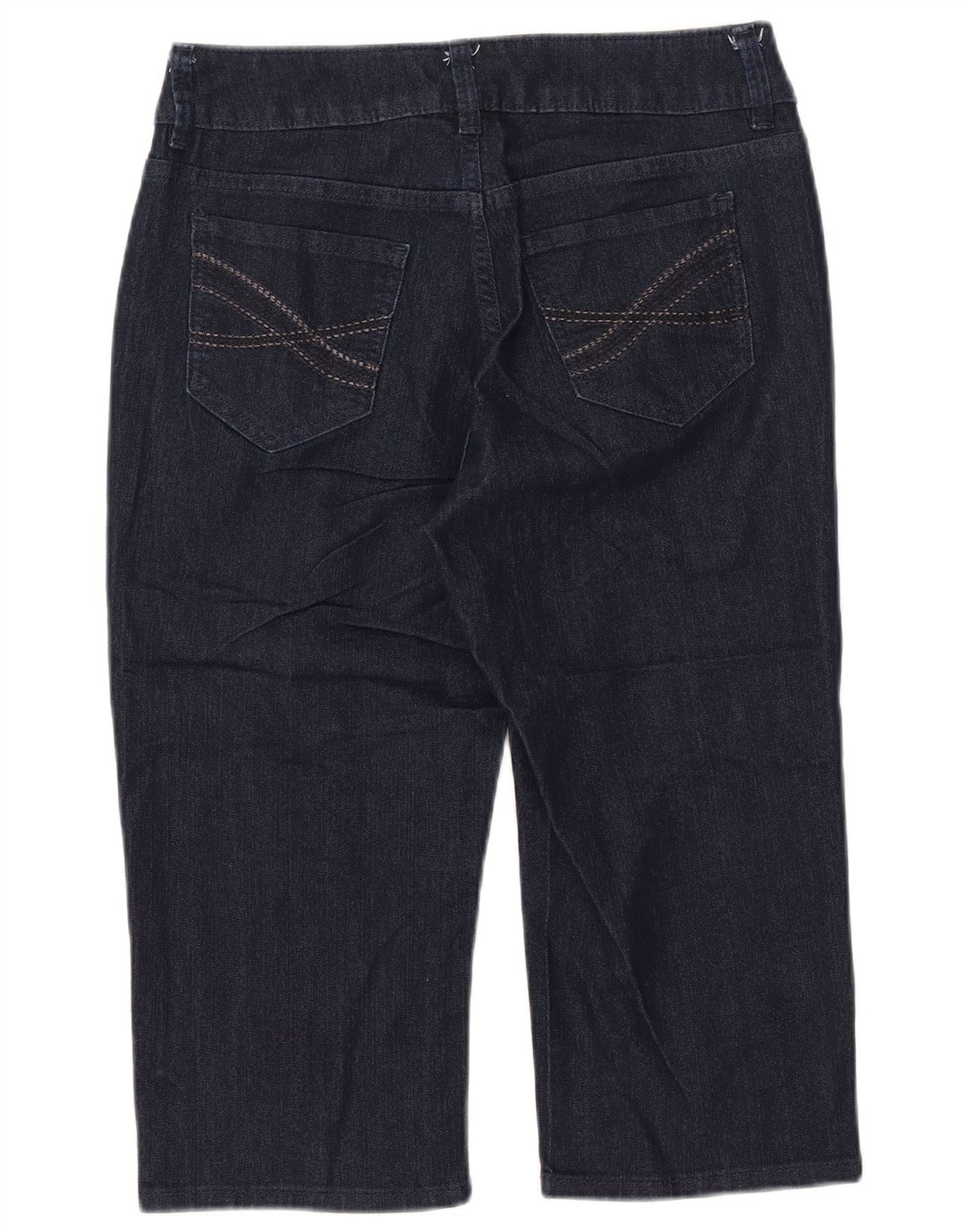 Damskie jeansy Capri LEE Riders US 8 Medium W30 L18 Granatowa bawełna