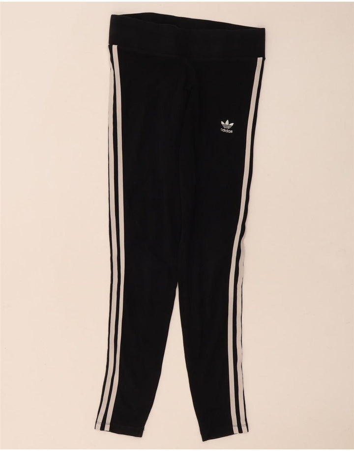 Legginsy Damskie Adidas UK 10 Małe Czarne Bawełniane