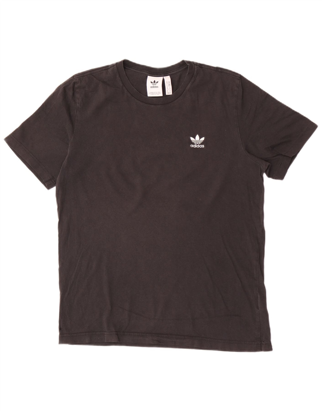 T-shirt męski ADIDAS Top, średni czarny, bawełniany