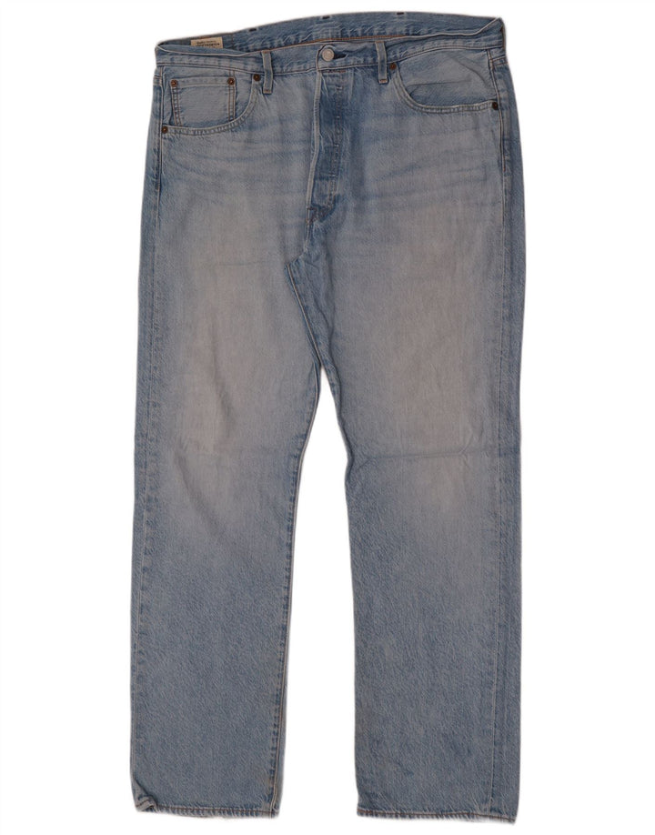 Męskie jeansy Levi's 501 Straight W38 L32 Niebieskie bawełniane