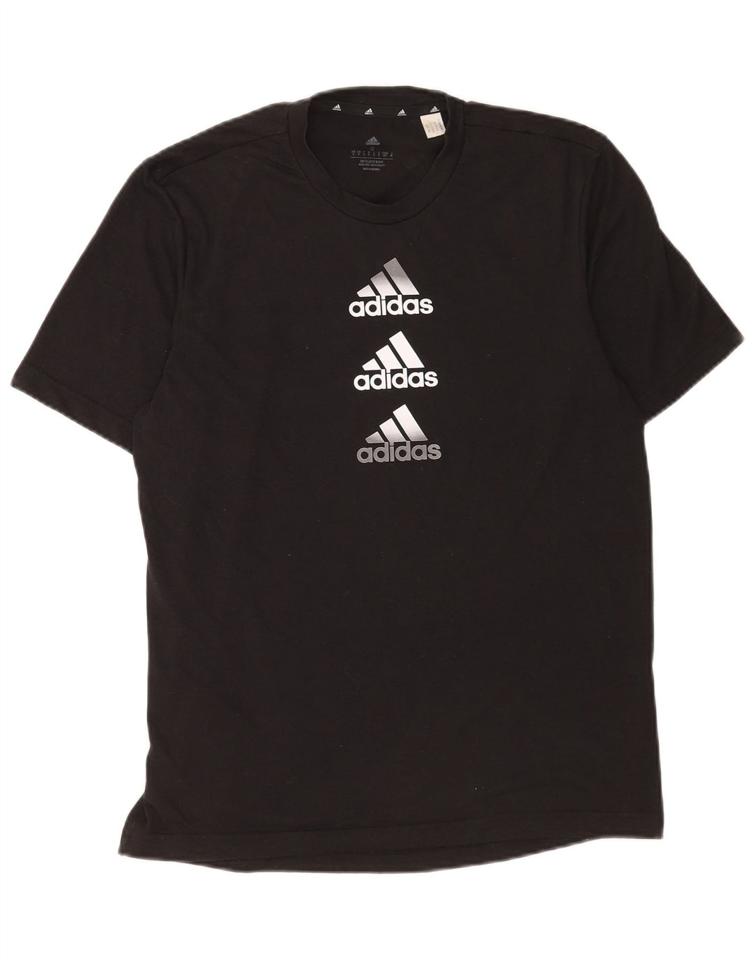 Męska koszulka z grafiką Adidas Aeroready Top, mała, czarna, z poliestru