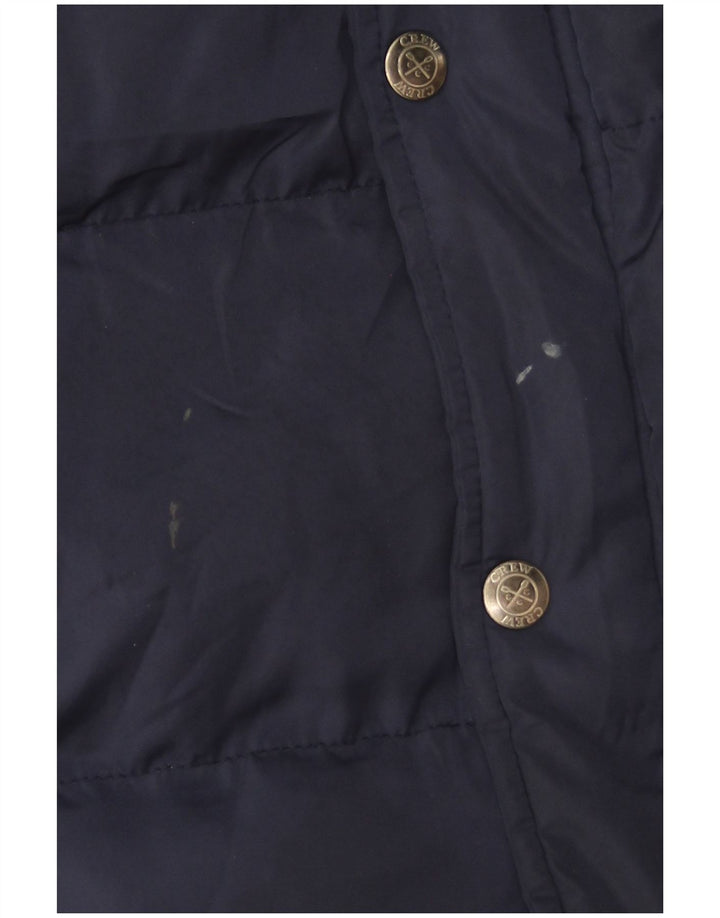 Crew Clothing Męska wyściełana kamizelka UK 38 Średni granatowy poliester