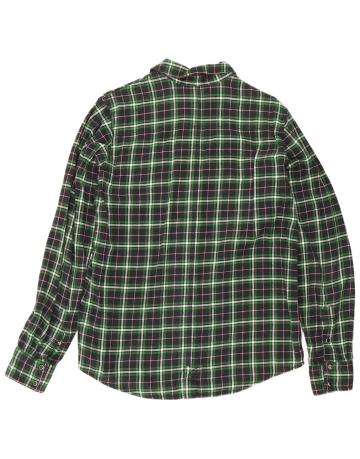 Męska koszula flanelowa Dickies, duża, bawełniana w zieloną kratkę