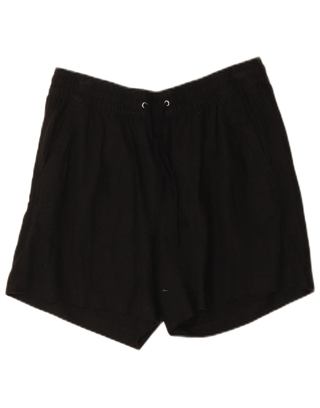 Marks & Spencer Damskie spodenki Chino UK 12 Medium W30 Czarne lniane