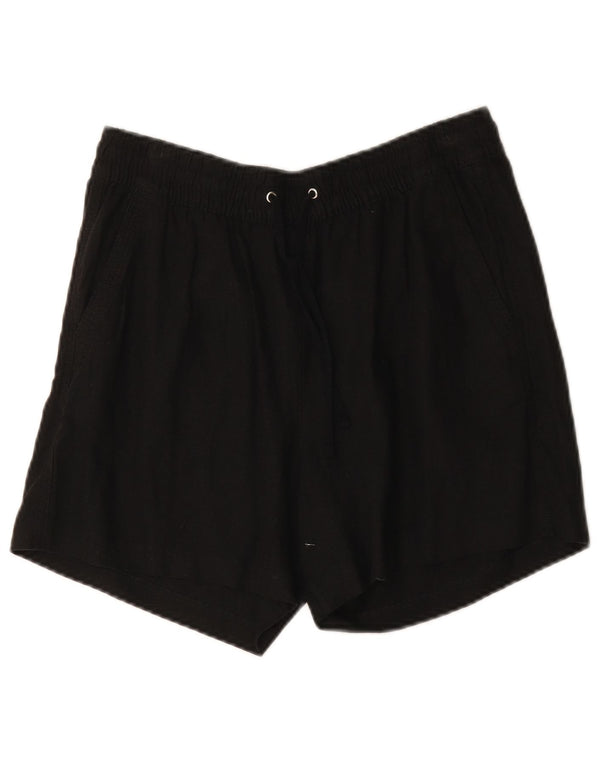 Marks & Spencer Damskie spodenki Chino UK 12 Medium W30 Czarne lniane