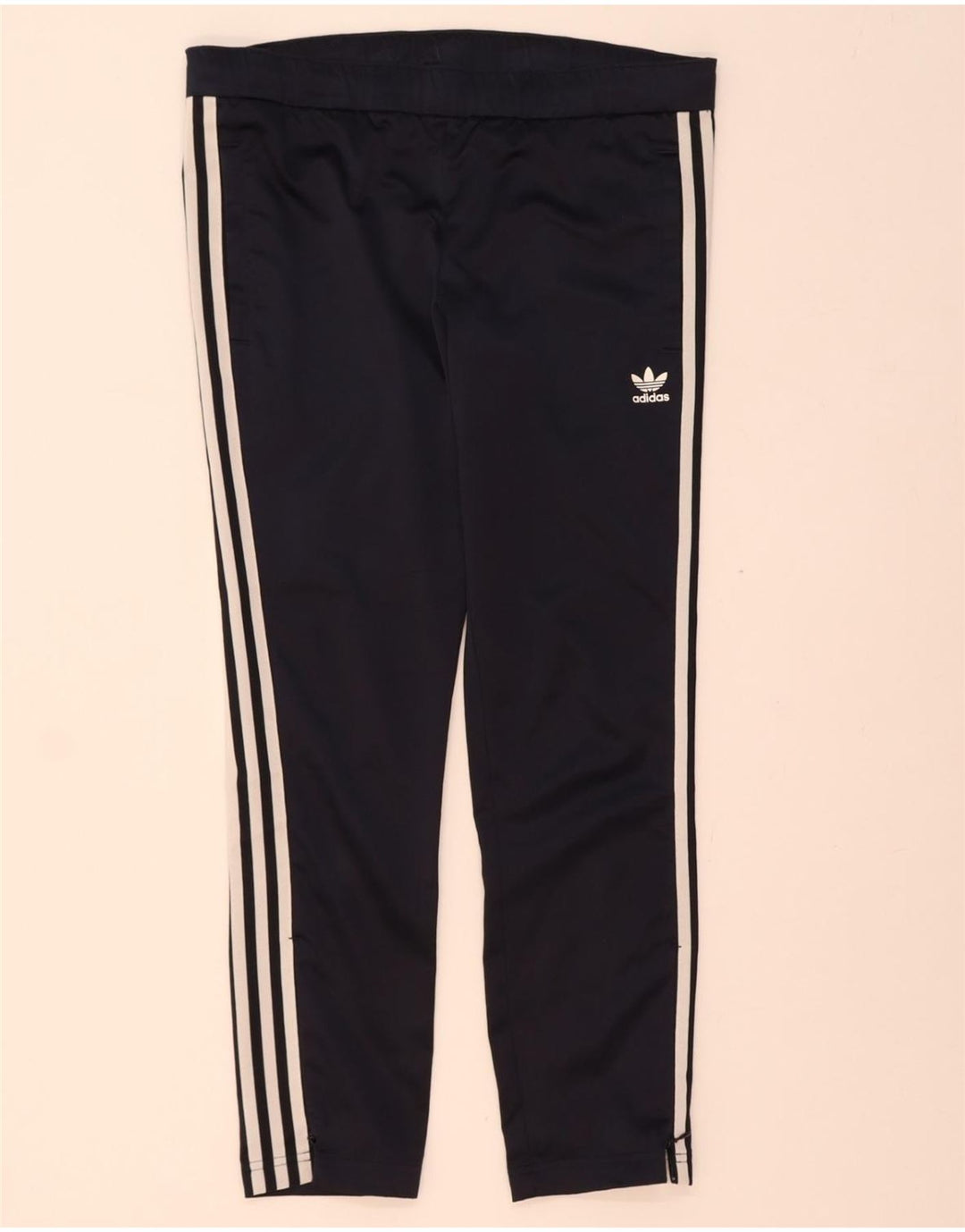 ADIDAS Womens Tracksuit Trousers UK 8 Small  Navy Blue Polyester Vintage Adidas and Second-Hand Adidas from Messina Hembry 