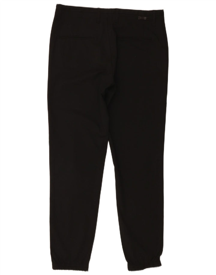 Męskie spodnie chino do biegania Zara EU 38 Small W30 L29 Czarny poliester