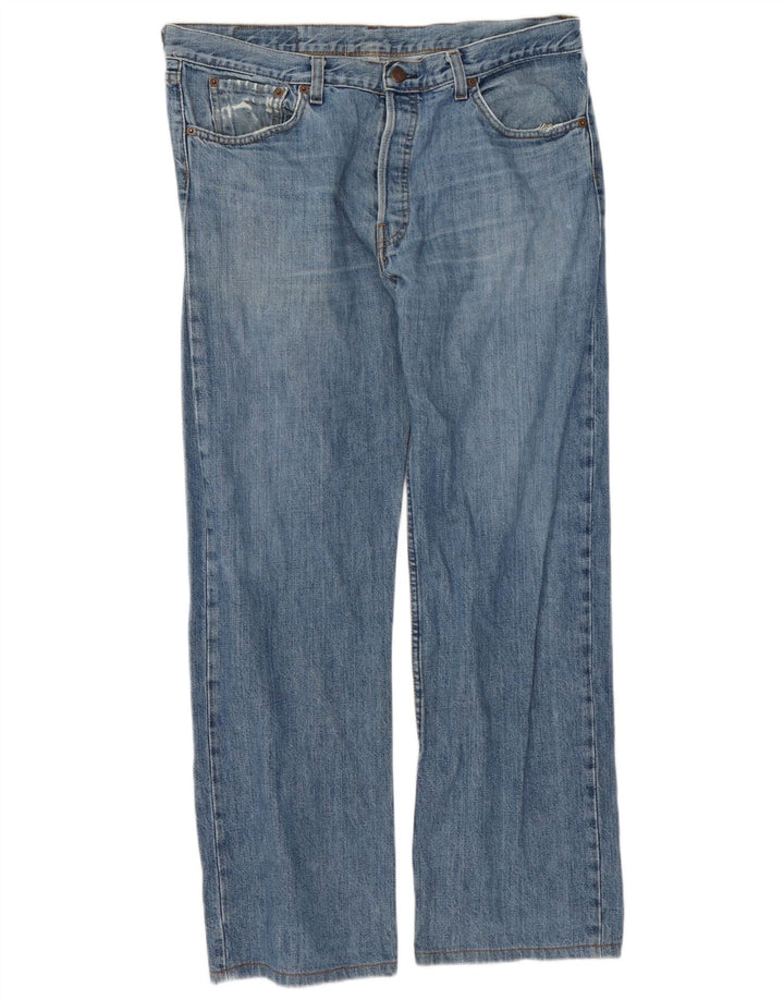 Męskie jeansy Levi's 501 Straight W38 L30 Niebieskie bawełniane