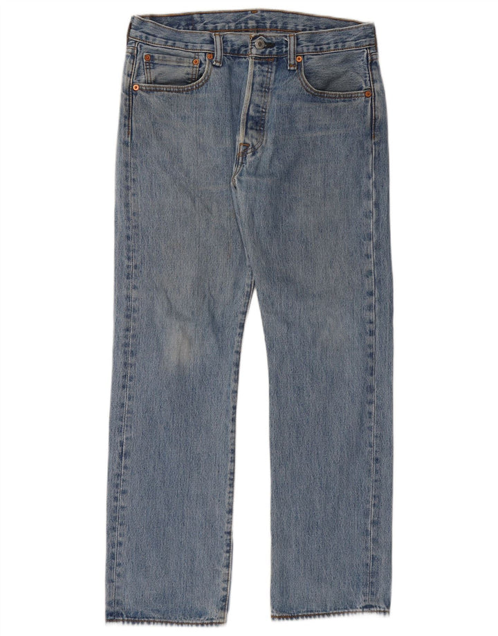 Męskie jeansy Levi's 501 Straight W32 L30 Niebieskie bawełniane