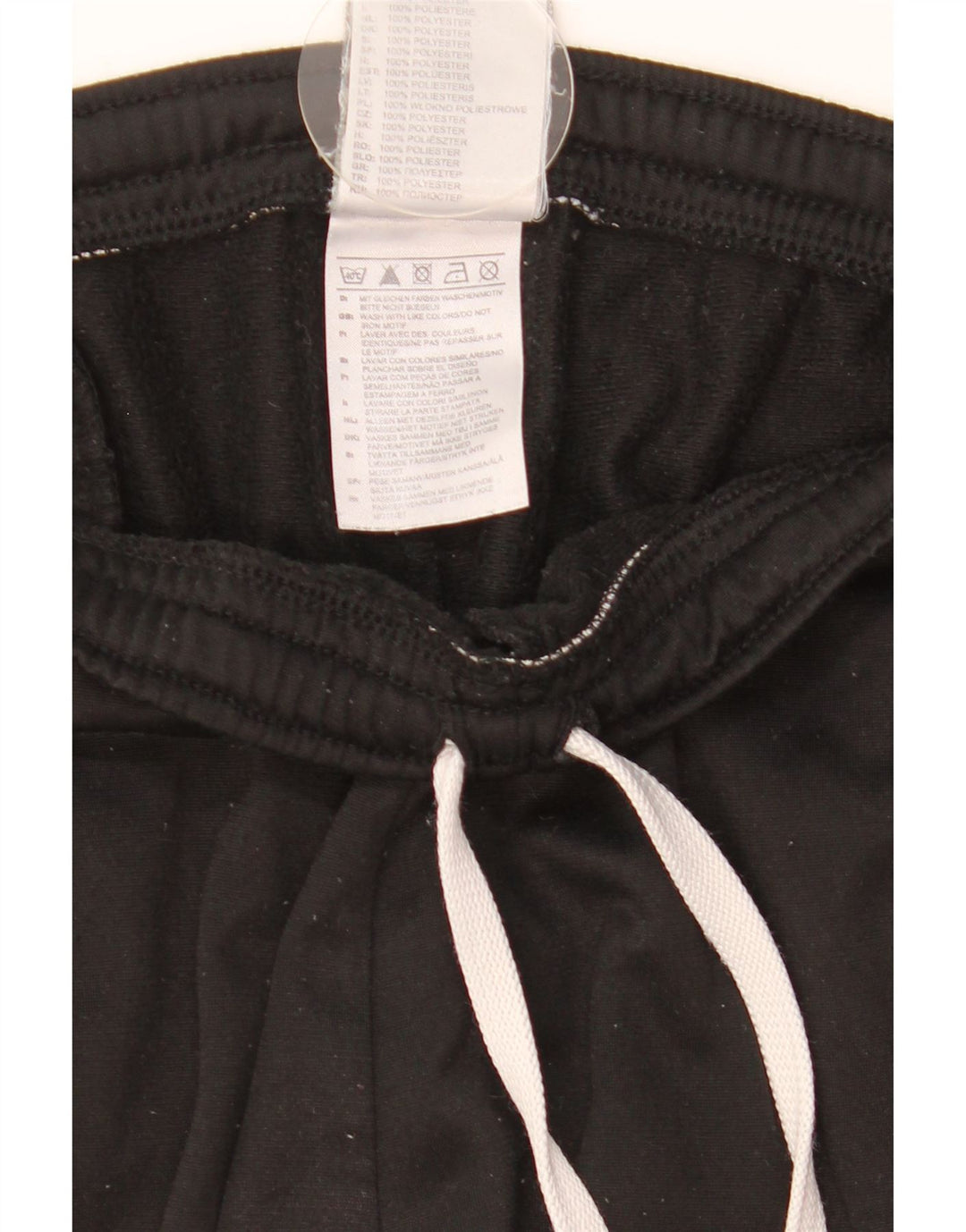 Męskie spodnie dresowe ADIDAS UK 36/38, małe, czarne, poliestrowe
