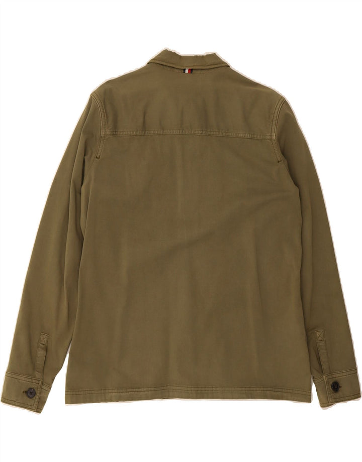 TOMMY HILFIGER Womens Bomber Jacket EU 36 Small Khaki Cotton Vintage Tommy Hilfiger and Second-Hand Tommy Hilfiger from Messina Hembry 
