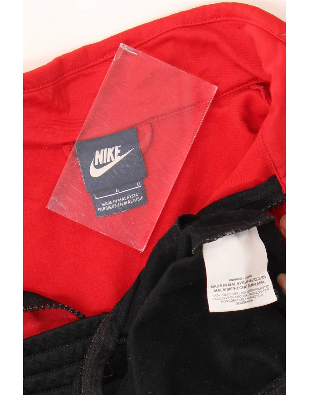 Chłopięca kurtka dresowa Nike 11-12 lat Czarny poliester z blokami kolorów
