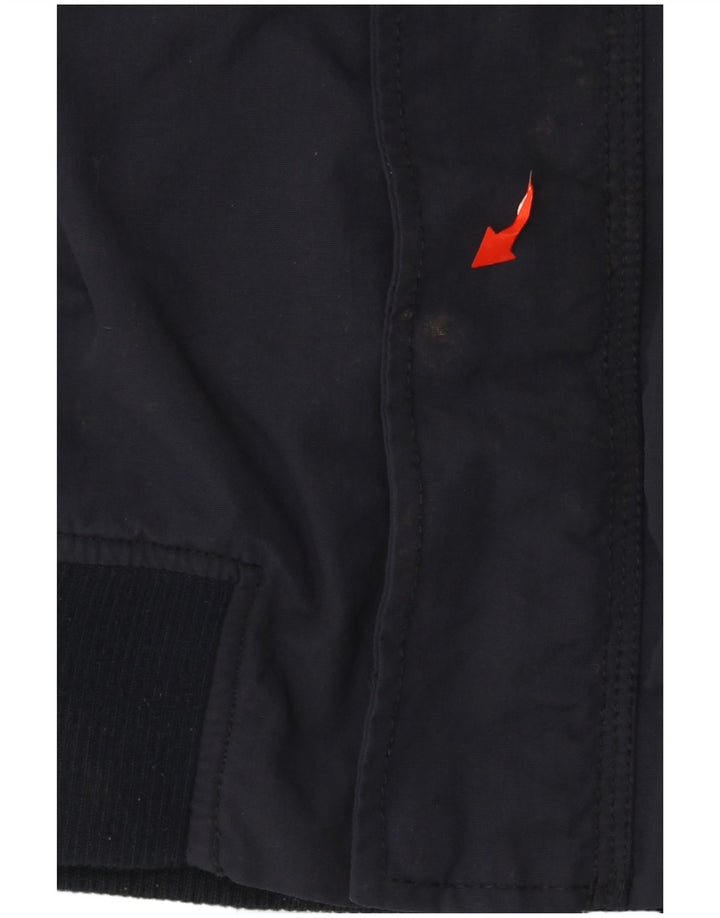 Męska kurtka bomberka z kapturem Fat Face UK 36, mała, granatowa, z poliestru