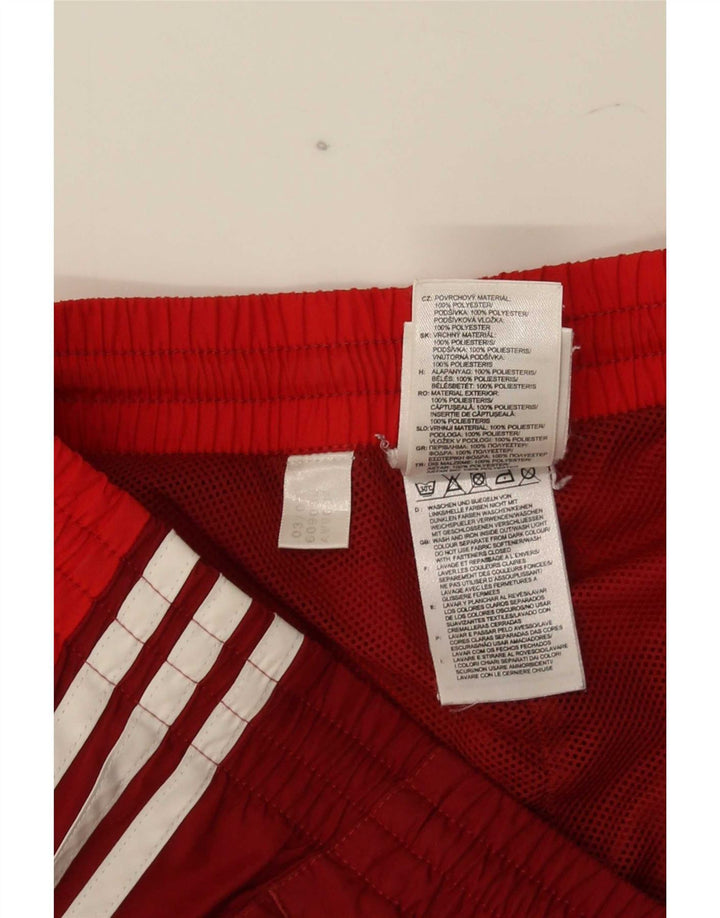 Adidas Męskie spodnie dresowe Joggery Średni czerwony poliester