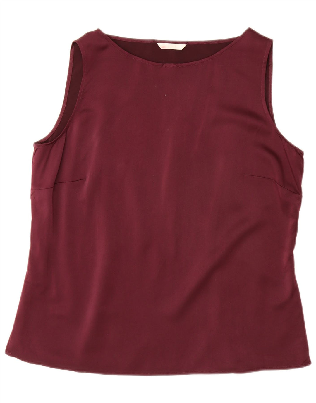 Damska bluzka bez rękawów Marks & Spencer, UK 18 XL, bordowy poliester