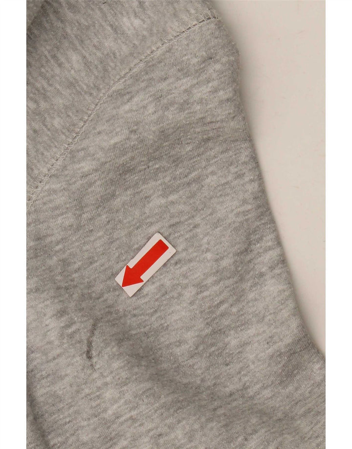 Męski sweter z kapturem i zamkiem French Connection, mały, szary, nakrapiany