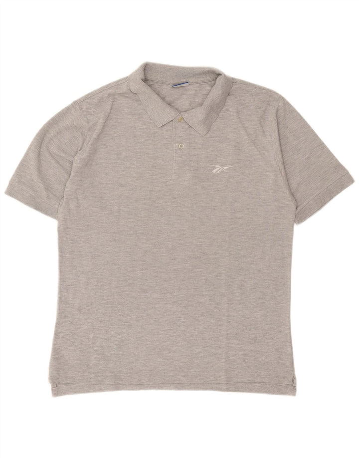 Męska koszulka polo Reebok XL, szara, bawełniana