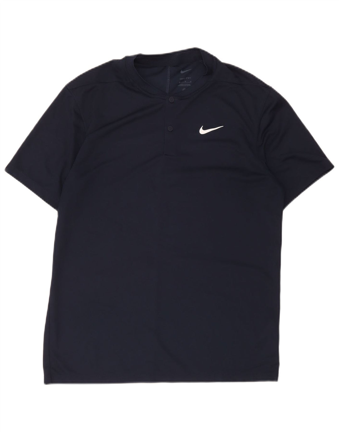 T-shirt męski Nike Dri Fit, średni granatowy poliester