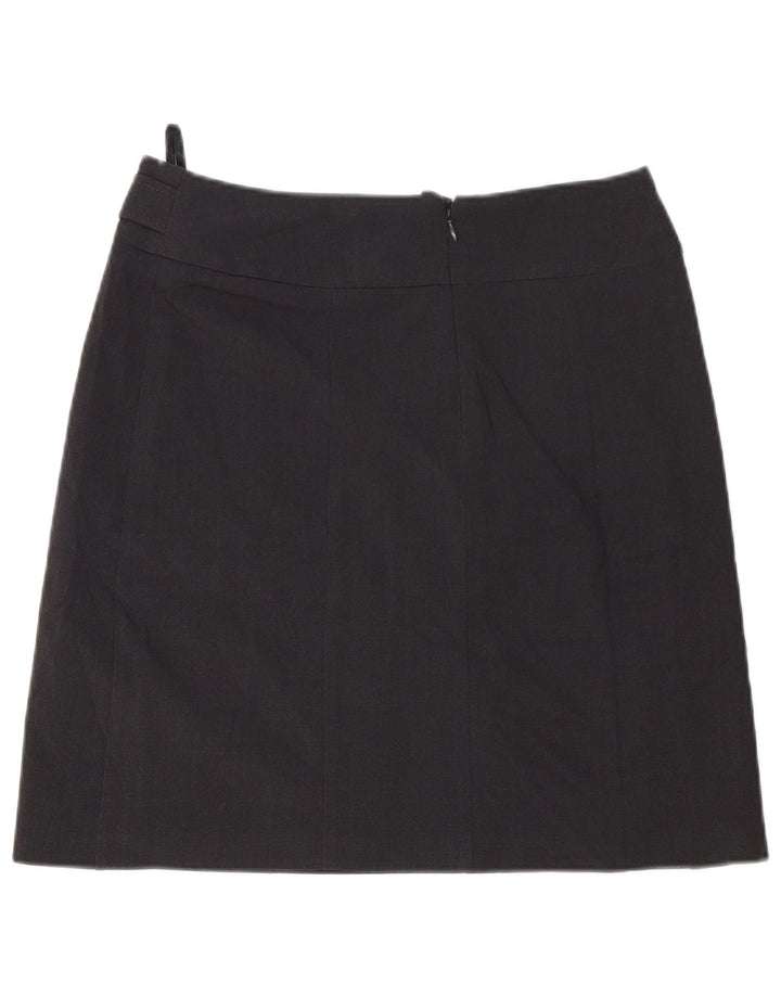 Marks & Spencer Damska spódnica w kształcie litery A UK 12 Medium W32 Szary poliester