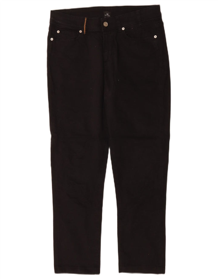 Damskie krótkie jeansy Paul Smith W28 L24 Czarne bawełniane