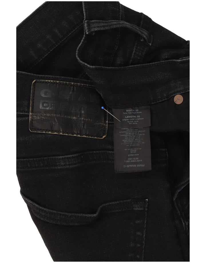 Męskie jeansy G-Star 3301 W30 L32 czarne