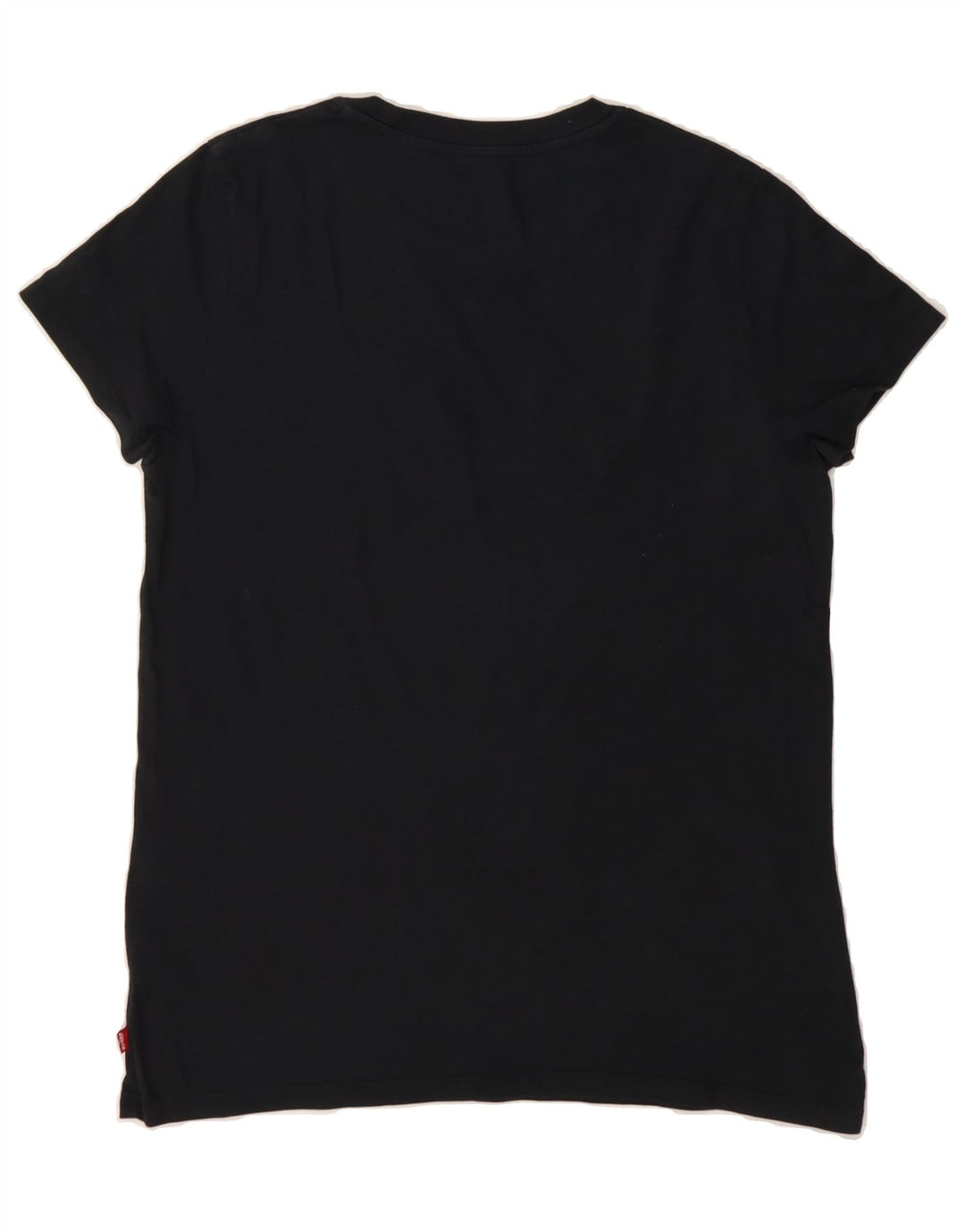 LEVI'S Womens Graphic T-Shirt Top UK 12 Medium Black Cotton Vintage Levi's and Second-Hand Levi's from Messina Hembry 