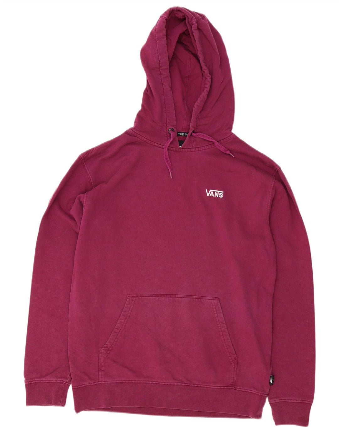 Męski sweter z kapturem Vans, średni bordowy, bawełniany