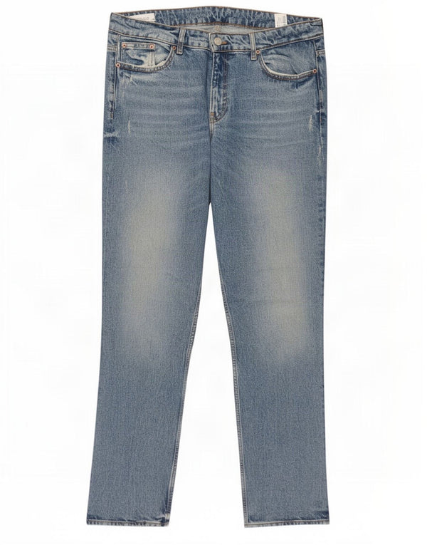 Damskie proste dżinsy Zara EU 46 XL W36 L32 Niebieskie bawełniane