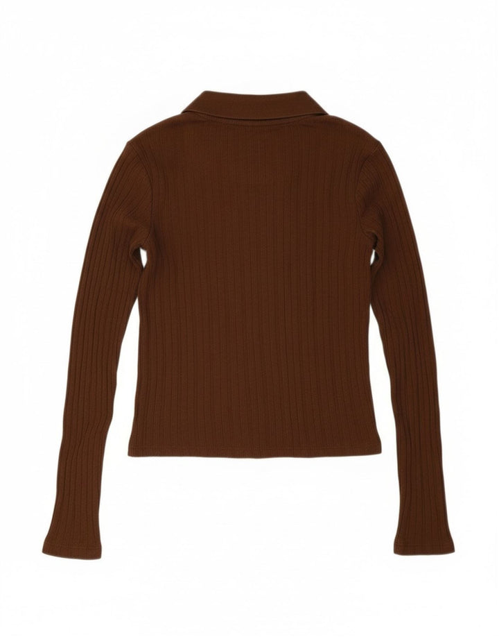 Sweter damski Zara Crop Cardigan UK 10 Small Brown