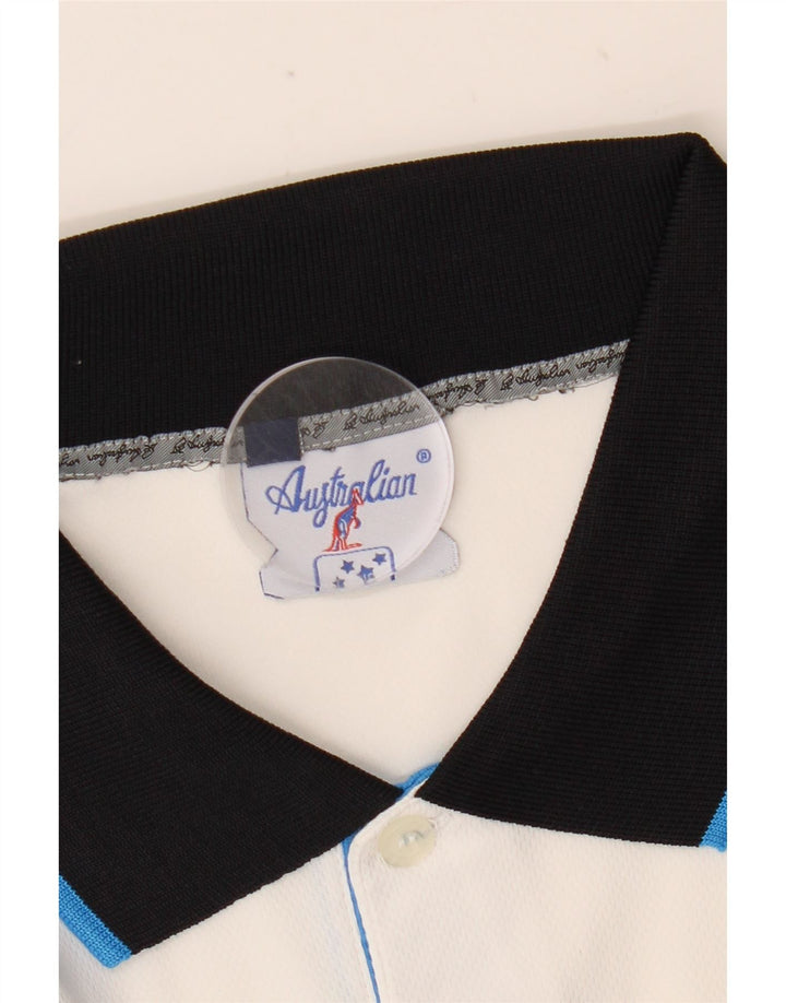 Męska koszulka polo AUSTRALIAN L'ALPINA IT 50 w kolorze średniej bieli