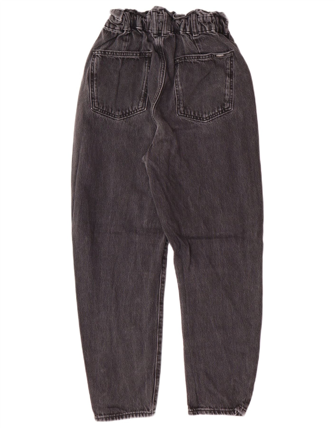 Damskie jeansy z wysokim stanem Zara EU 34 2XS W24 L25 Szare, bawełniane, nowoczesne