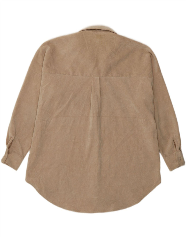 Damska koszula sztruksowa oversize Zara UK 6 XS, beżowy poliester