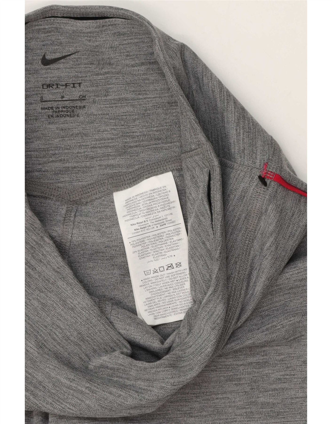 Damskie legginsy Nike Dri Fit Graphic UK 10, małe, szare, poliestrowe
