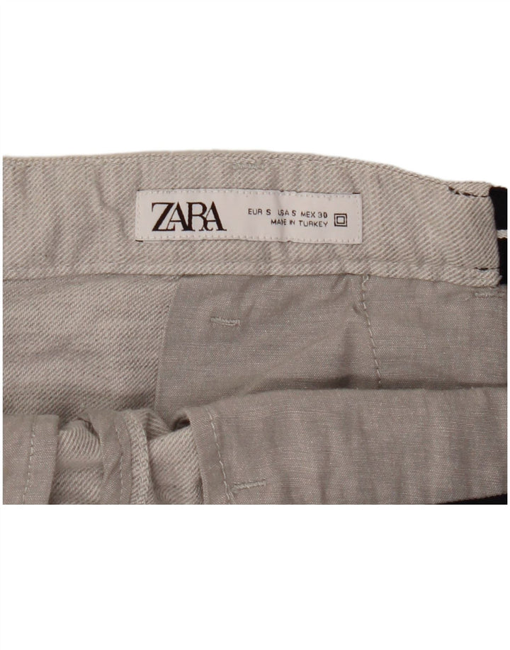 Męskie spodenki chino Zara Small W30 szare