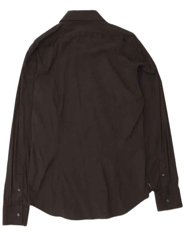 Koszula męska Calvin Klein Slim Fit, rozmiar 40 15 3/4, średnia czarna bawełna