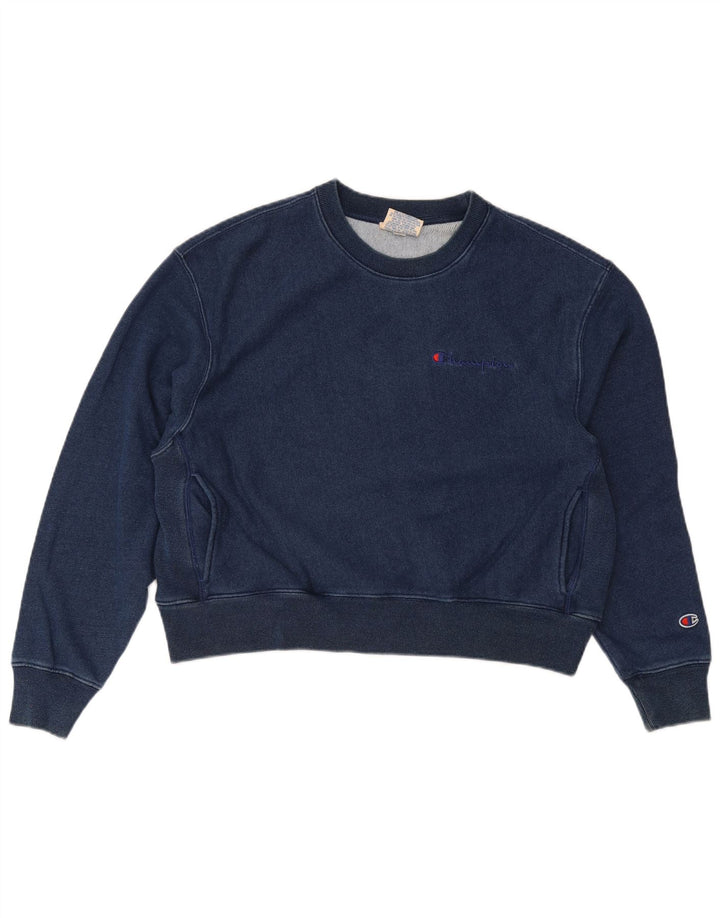 Sweter damski Champion Crop Oversize UK 14, średni granatowy
