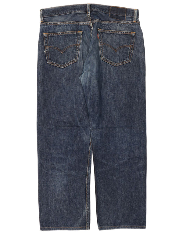 Męskie jeansy LEVI'S 501 Straight W34 L28 Niebieskie bawełniane