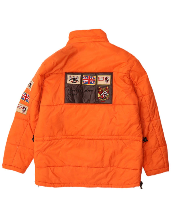 Męska kurtka narciarska Explorer Graphic UK 40, duża pomarańczowa
