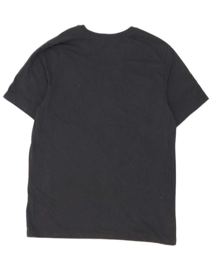 Męski T-shirt Nike Dri Fit z grafiką, duży, czarny, bawełniany